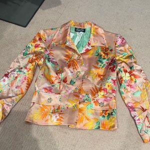 D&G Floral Satin Jacket